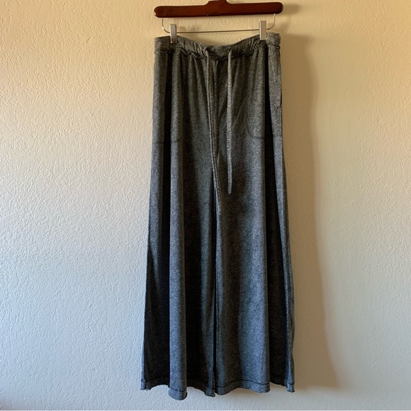 Free People Make It Maxi Wide Leg Terry Lounge Pants Gray  Size XS - Picture 11 of 16